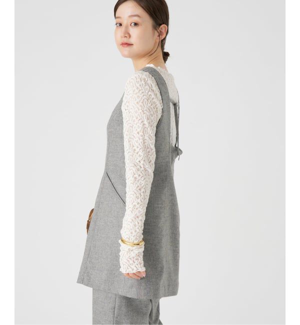 IENA「ツイードスクエアチュニック」|シャツ・ブラウス|