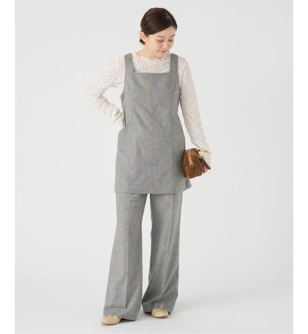 IENA「ツイードスクエアチュニック」|シャツ・ブラウス|
