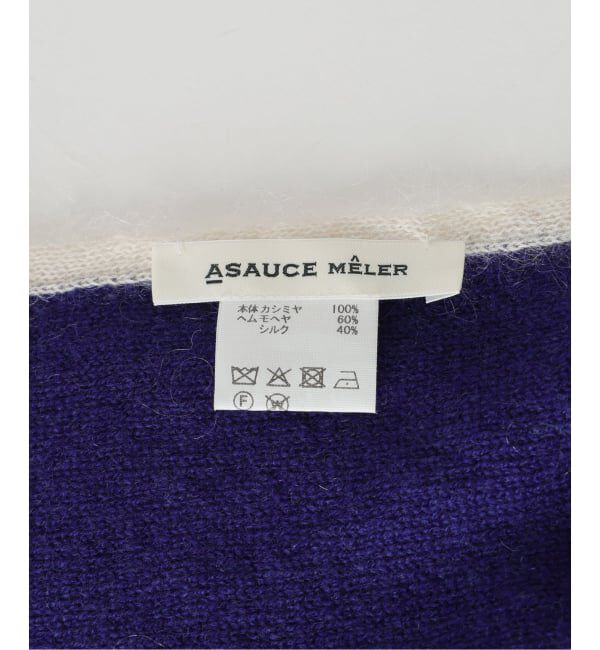 IENA「ASAUCE MELER/アソースメレ TRICOLOR SCARF スカーフ AM25FSC266」|バンダナ・スカーフ|
