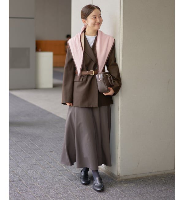 IENA「ASAUCE MELER/アソースメレ TRICOLOR SCARF スカーフ AM25FSC266」|バンダナ・スカーフ|