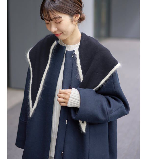 IENA「ASAUCE MELER/アソースメレ TRICOLOR SCARF スカーフ AM25FSC266」|バンダナ・スカーフ|