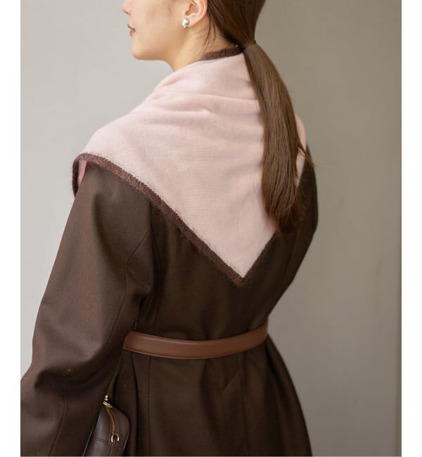 IENA「ASAUCE MELER/アソースメレ TRICOLOR SCARF スカーフ AM25FSC266」|バンダナ・スカーフ|