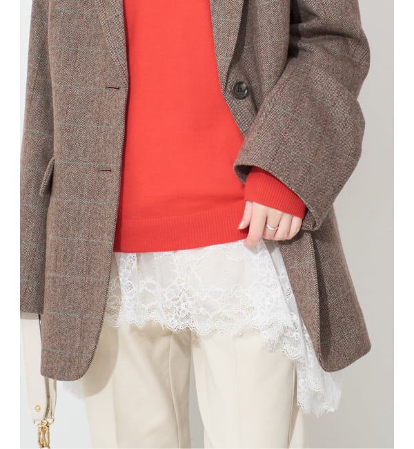 SLOBE IENA「レースコンビカットソー」|Tシャツ・カットソー|