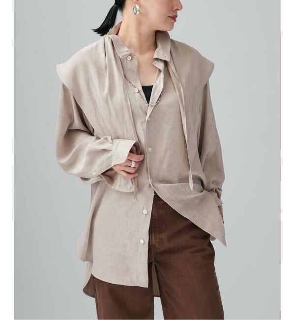 VERMEIL par iena「PEフィブリルオーバーシャツ」|シャツ・ブラウス|