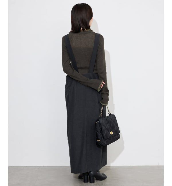 SLOBE IENA「《追加》シアーフリルリブニット」|ニット・セーター|