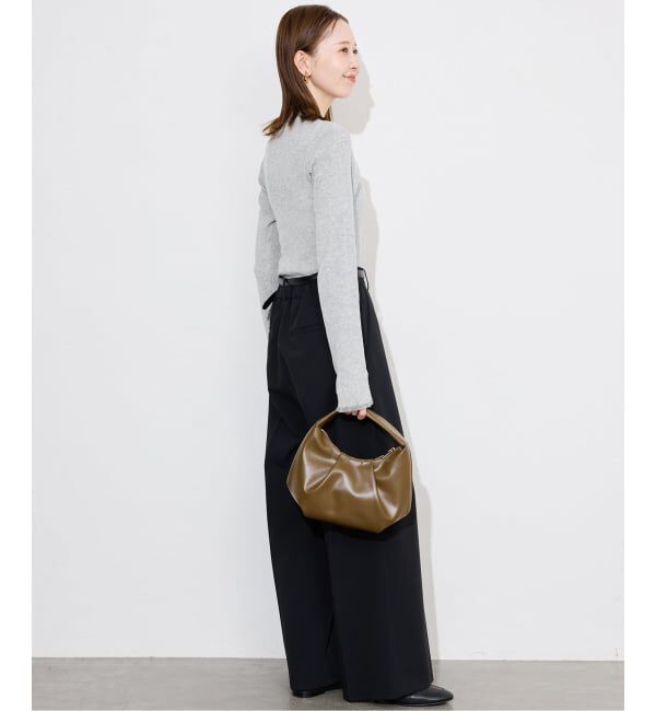 SLOBE IENA「《追加》シアーフリルリブニット」|ニット・セーター|