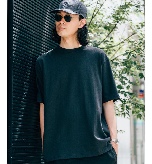 EDIFICE「【LOOPWHEELER for LOWERCASE】別注 ツリテンジク ビッグTシャツ」|Tシャツ・カットソー|