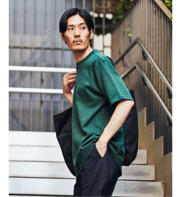 EDIFICE「【LOOPWHEELER for LOWERCASE】別注 ツリテンジク ビッグTシャツ」|Tシャツ・カットソー|