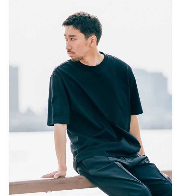 EDIFICE「【LOOPWHEELER for LOWERCASE】別注 ツリテンジク ビッグTシャツ」|Tシャツ・カットソー|