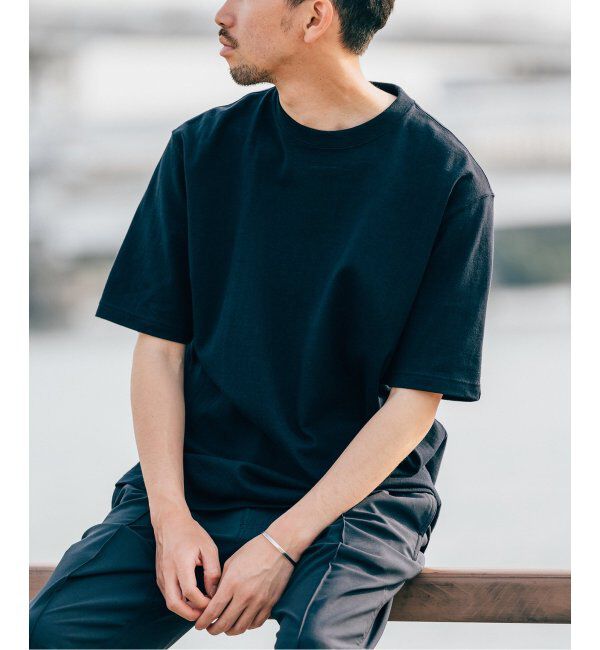 EDIFICE「【LOOPWHEELER for LOWERCASE】別注 ツリテンジク ビッグTシャツ」|Tシャツ・カットソー|