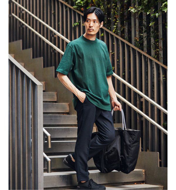 EDIFICE「【LOOPWHEELER for LOWERCASE】別注 ツリテンジク ビッグTシャツ」|Tシャツ・カットソー|