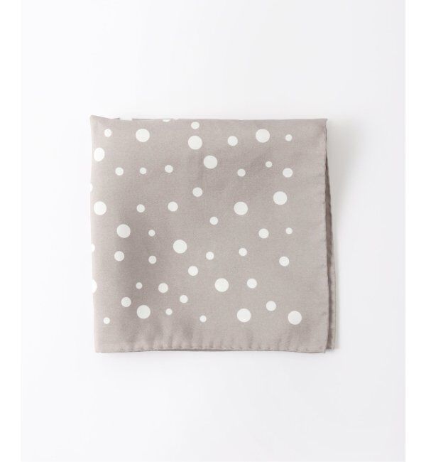 EDIFICE「AX ドットチーフ」|バンダナ・スカーフ|グレー