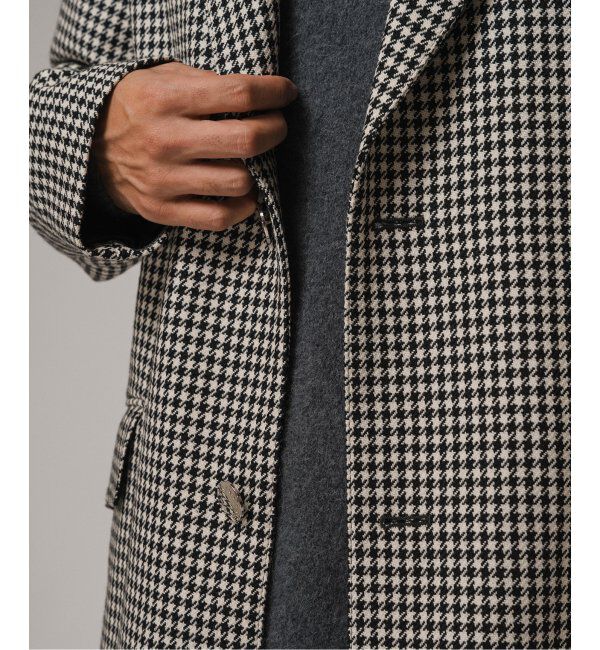 EDIFICE「MACKINTOSH(マッキントッシュ) 別注 HUMBIE/ハンビー CHESTERGTS SL SHORT チェック」|チェスターコート|