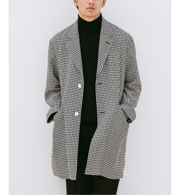 EDIFICE「MACKINTOSH(マッキントッシュ) 別注 HUMBIE/ハンビー CHESTERGTS SL SHORT チェック」|チェスターコート|