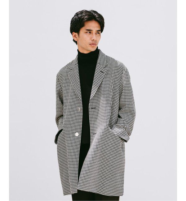 EDIFICE「MACKINTOSH(マッキントッシュ) 別注 HUMBIE/ハンビー CHESTERGTS SL SHORT チェック」|チェスターコート|