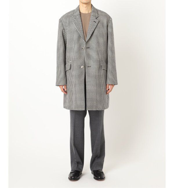 EDIFICE「MACKINTOSH(マッキントッシュ) 別注 HUMBIE/ハンビー CHESTERGTS SL SHORT チェック」|チェスターコート|