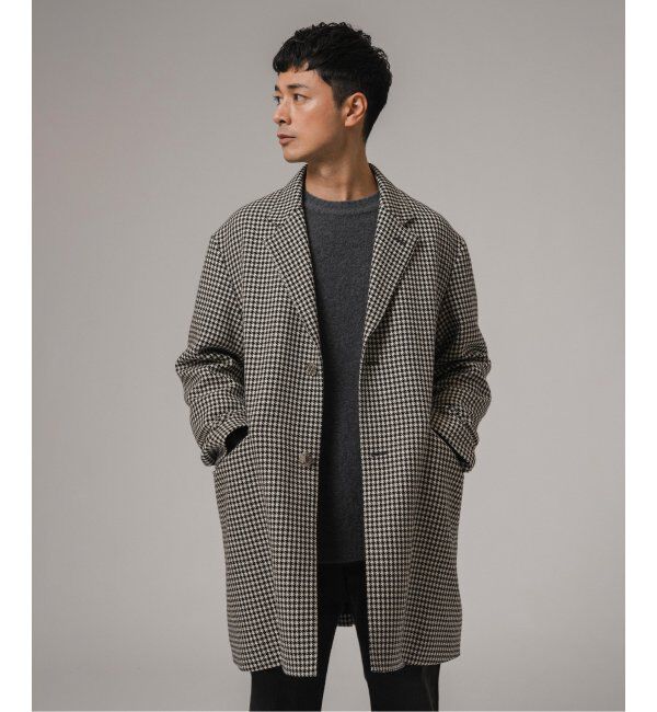 EDIFICE「MACKINTOSH(マッキントッシュ) 別注 HUMBIE/ハンビー CHESTERGTS SL SHORT チェック」|チェスターコート|