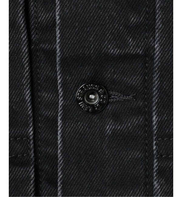 EDIFICE「《再入荷》Levi&rsquo;s(リーバイス) 別注 Type 1 Trucker Jacket BLACK "COLLARLESS"」|デニムジャケット|