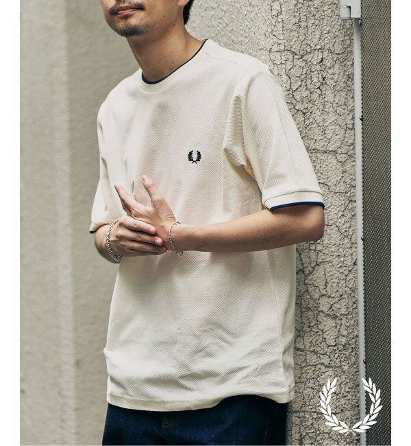 417 EDIFICE「FRED PERRY 417別注  Textured Single Tipped Tシャツ」|Tシャツ・カットソー|ナチュラル