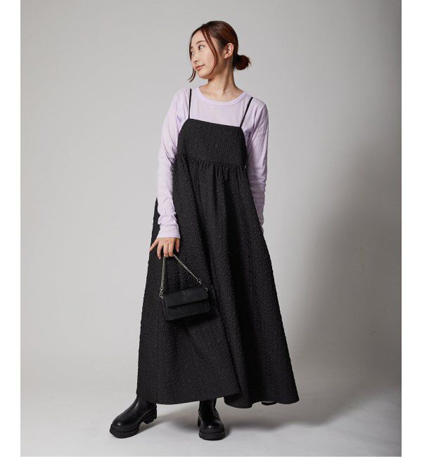 Oriens JOURNAL STANDARD「《追加3》【"GOOD GIRL&rdquo; / グッドガール】3Dジャガードキャミワンピース」|ワンピース|