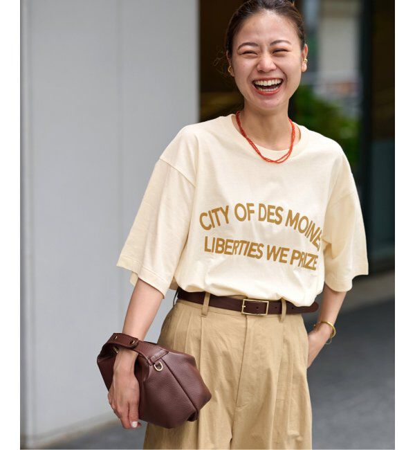 JOURNAL STANDARD relume「コットンアーチロゴTEE」|Tシャツ・カットソー|ナチュラル