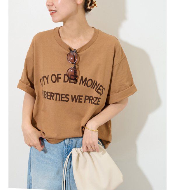 JOURNAL STANDARD relume「コットンアーチロゴTEE」|Tシャツ・カットソー|ブラウン