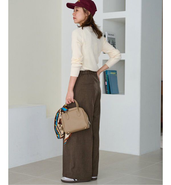 JOURNAL STANDARD relume「ウォッシャブルレーヨンリブクルーネックプルオーバー」|ニット・セーター|