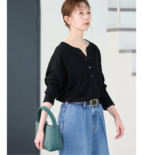 JOURNAL STANDARD「《WEB限定追加2》ウォッシャブル2WAYヘンリープルオーバー」|ニット・セーター|