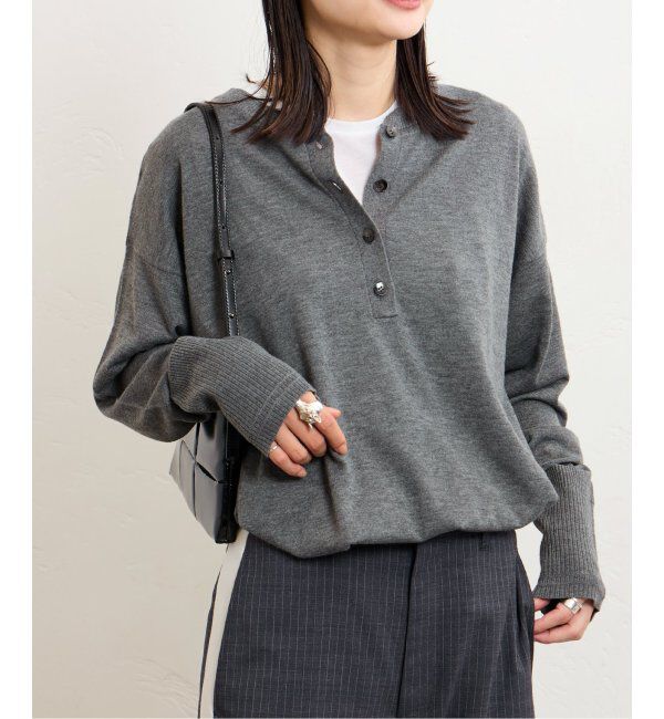 JOURNAL STANDARD「《WEB限定追加2》ウォッシャブル2WAYヘンリープルオーバー」|ニット・セーター|