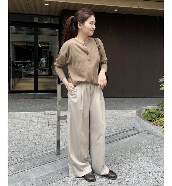 JOURNAL STANDARD「《WEB限定追加2》ウォッシャブル2WAYヘンリープルオーバー」|ニット・セーター|