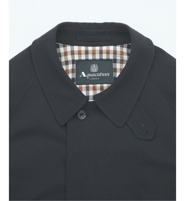 JOURNAL STANDARD「Aquascutum for JOURNAL STANDARD EX WOOL GABARDINE BALMACHAN COAT」|ステンカラーコート|