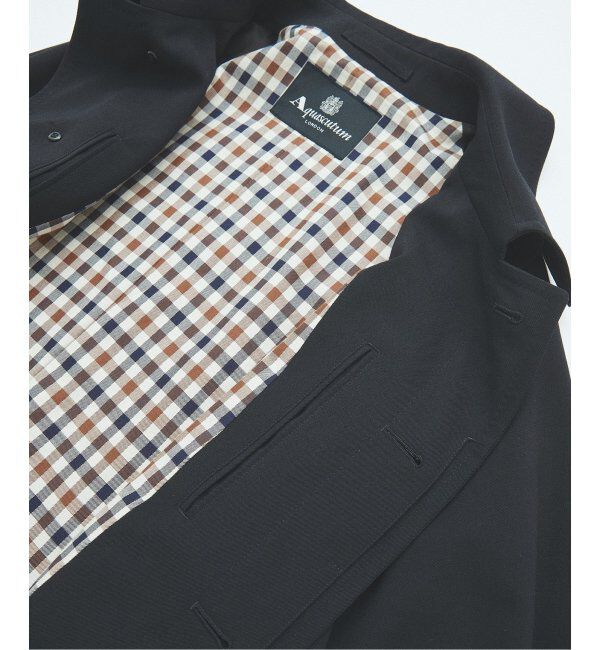 JOURNAL STANDARD「Aquascutum for JOURNAL STANDARD EX WOOL GABARDINE BALMACHAN COAT」|ステンカラーコート|