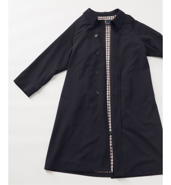 JOURNAL STANDARD「Aquascutum for JOURNAL STANDARD EX WOOL GABARDINE BALMACHAN COAT」|ステンカラーコート|