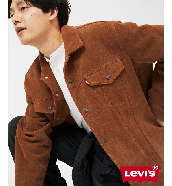 JOURNAL STANDARD relume「LEVI&rsquo;S(R) / リーバイス(R) 別注 TYPE III スエード トラッカージャケット」|ライダースジャケット|キャメル