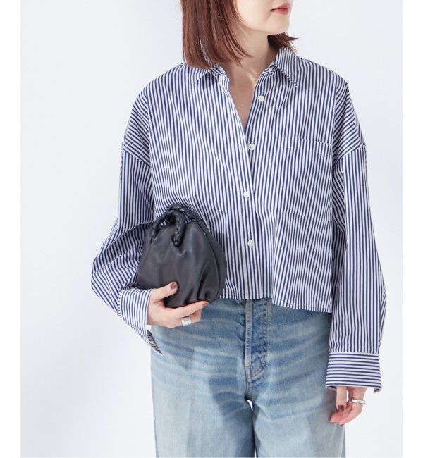 journal standard L'essage「タイプライターショート シャツ」|シャツ・ブラウス|ネイビー A