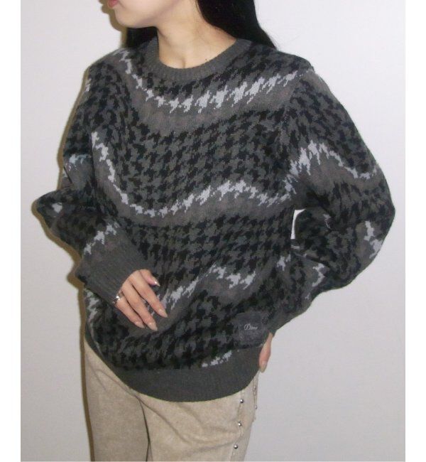 Oriens JOURNAL STANDARD「【Dime/ダイム】 DSTOOTH KNIT」|ニット・セーター|グレーB