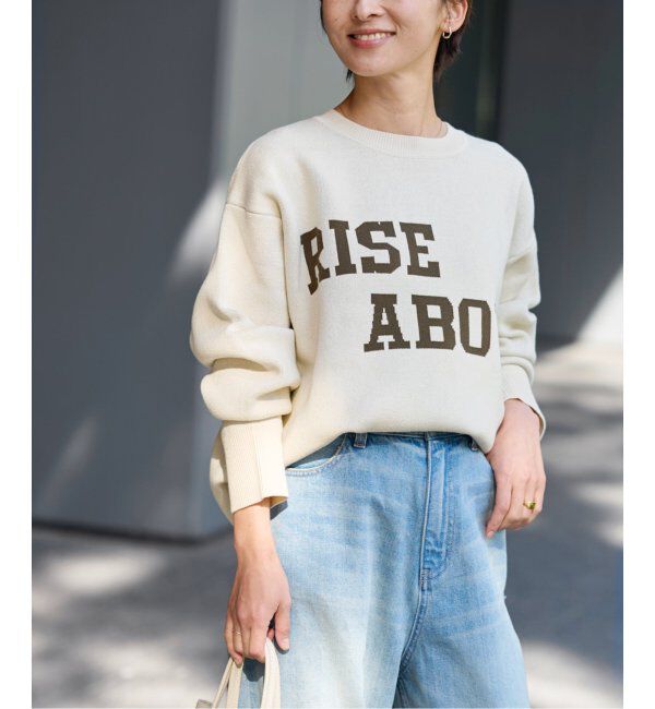 JOURNAL STANDARD relume「RISE ABOVEロゴニット」|ニット・セーター|ナチュラル