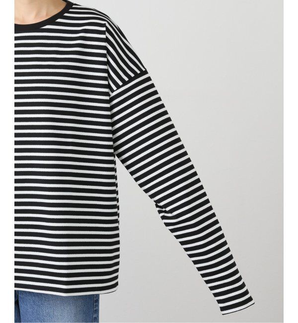 journal standard luxe「ラメボーダー クルーネックBigプルオーバー」|Tシャツ・カットソー|