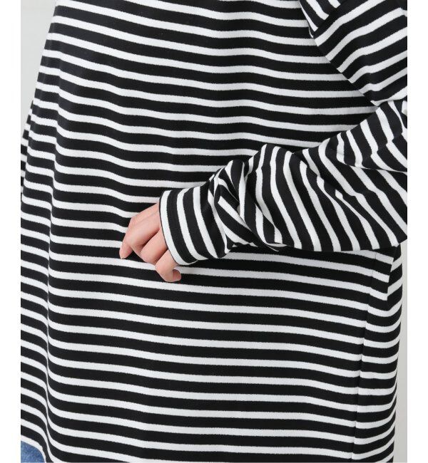 journal standard luxe「ラメボーダー クルーネックBigプルオーバー」|Tシャツ・カットソー|