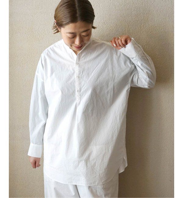 journal standard luxe「タイプライタースタンドカラープルシャツ」|シャツ・ブラウス|ホワイト