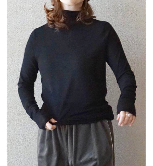 journal standard luxe「シアージャージ タートルネックプルオーバー」|Tシャツ・カットソー|ブラック