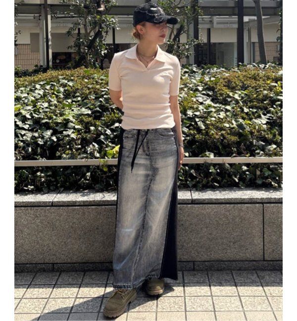 Oriens JOURNAL STANDARD「【OPEN YY / オープンワイワイ】FRONT JEAN EFFECTJERSEY SKIRT YY251SK006」|スカート|