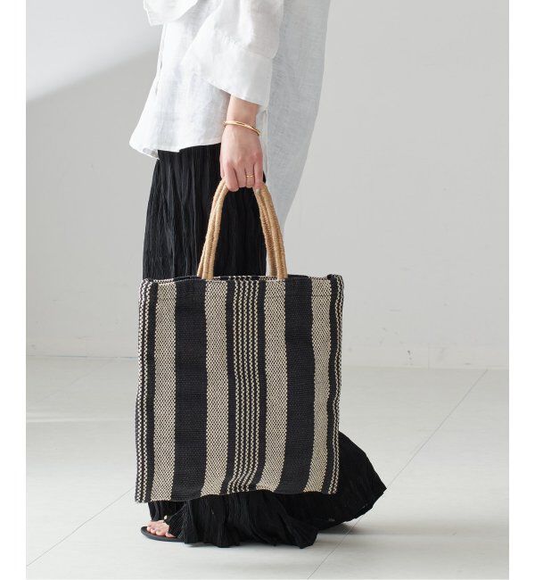 journal standard L'essage「【MAISON BENGAL/メゾン ベンガル】JUTE PORESH BAG：トートバッグ」|トートバッグ|ブラック