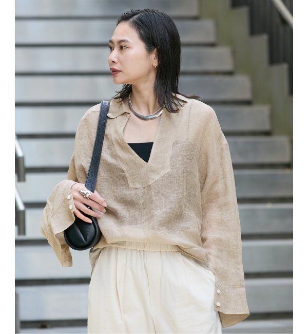 JOURNAL STANDARD「リネンメッシュシャツ」|シャツ・ブラウス|