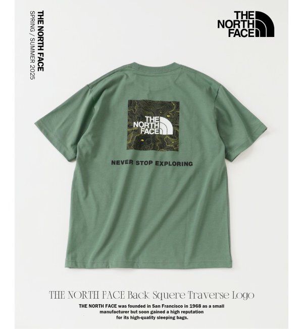 JOURNAL STANDARD relume「THE NORTH FACE / ショート スリーブ バック スクエア ロゴ T」|Tシャツ・カットソー|カーキ
