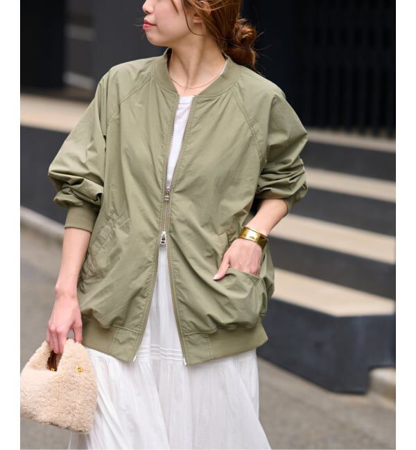 JOURNAL STANDARD relume「ウォッシャブルナイロンダブルジップMA-1」|ブルゾン・スタジャン|