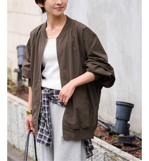 JOURNAL STANDARD relume「ウォッシャブルナイロンダブルジップMA-1」|ブルゾン・スタジャン|