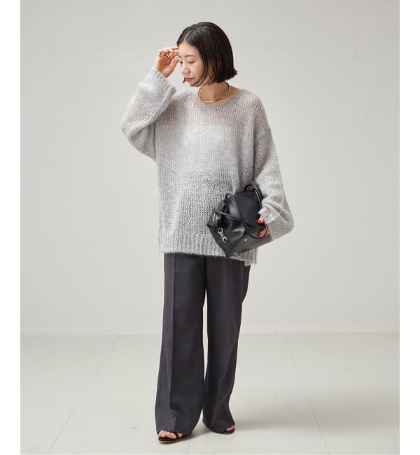 journal standard L'essage「《追加》モヘヤMIXスパンコールプルオーバー」|ニット・セーター|