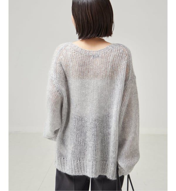 journal standard L'essage「《追加》モヘヤMIXスパンコールプルオーバー」|ニット・セーター|