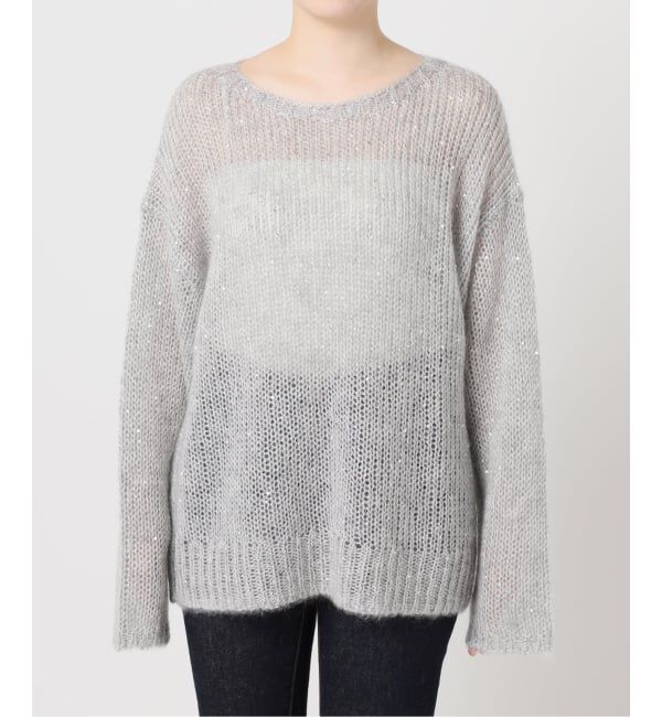 journal standard L'essage「《追加》モヘヤMIXスパンコールプルオーバー」|ニット・セーター|